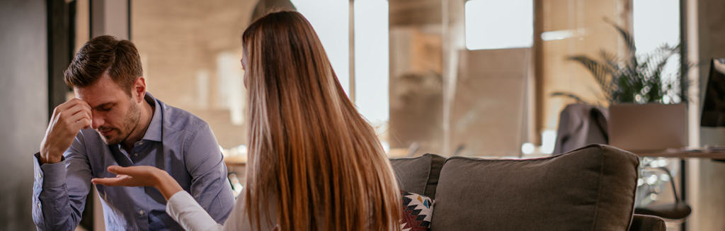 married couple arguing